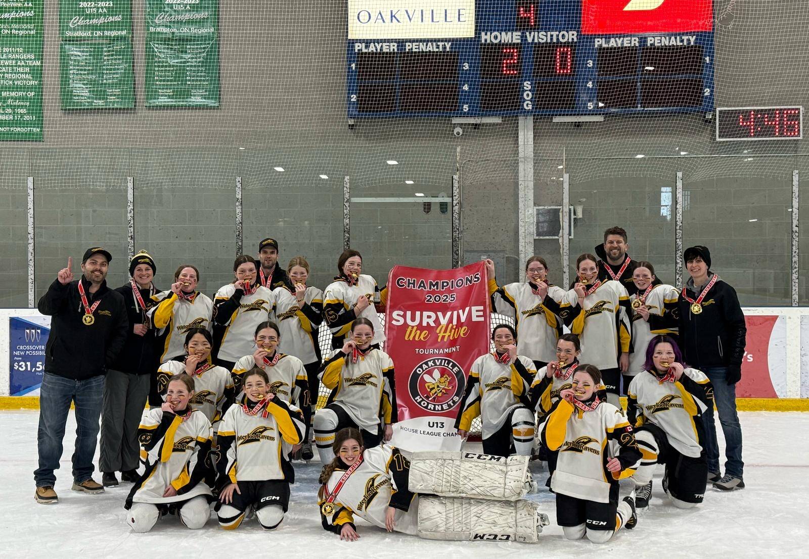 U13-1 Oakville Survive the Hive Champions! 